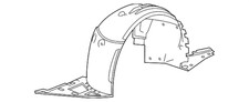Gm Oem 15-19 Corvette Fender Fender Components-fender Liner 23327374