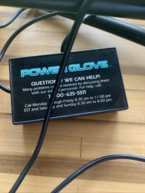 Original Nintendo Power Glove Untested w/ Sensor Bars! Nes Vintage!
