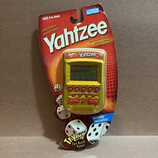 Yahtzee Electronic Hand-Held Game Parker Brothers 2004 Gold Vintage - NIB Works