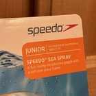 New Speedo Kids' Grey Swimming Goggles Ages 6-14 Easy Adjust Bungee Strap Soft — photo 3