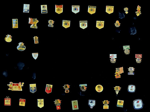 1984 Los Angeles Olympics Corporate Sponsor Pin Collection **41 Pins Total**