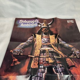 Nobunaga's Ambition Nintendo NES Vintage 1988 Poster Map Insert Authentic