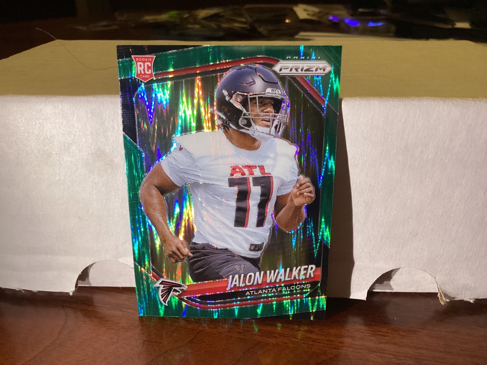 2025 Panini Prizm Green Wave #398 Jalon Walker Rookie RC Falcons
