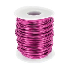 9 Gauge Aluminum Craft Wire 3.0mm 33ft Bendable Metal Wire, Dark Pink