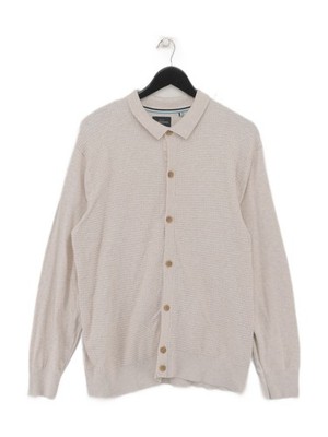Hammond & Co. By Patrick Grant Herren Strickjacke XL hellbraun 100% Baumwolle Cardigan