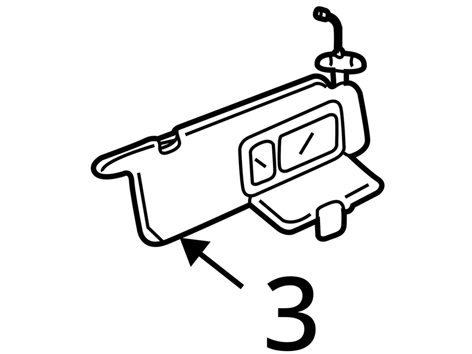 Chevrolet GMC Express 2500 Express 3500 2002 parasol ASM 1503382 - nuevo OEM Foto 3 de 3