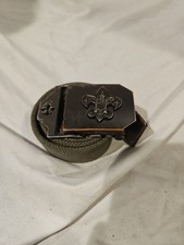 Official BSA Boy Scouts of America Web Belt M/L 40" Green Adjustable NWT
