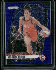 2024 Panini Prizm WNBA #35 Veronica Burton Blue Velocity Prizms