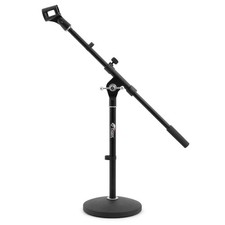 Tiger Low Level Desk Mic Stand - Quality Round Base Microphone Stand