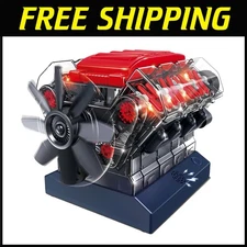 STEM V8 Engine Kit for Adults & Kids - Visible & Realistic