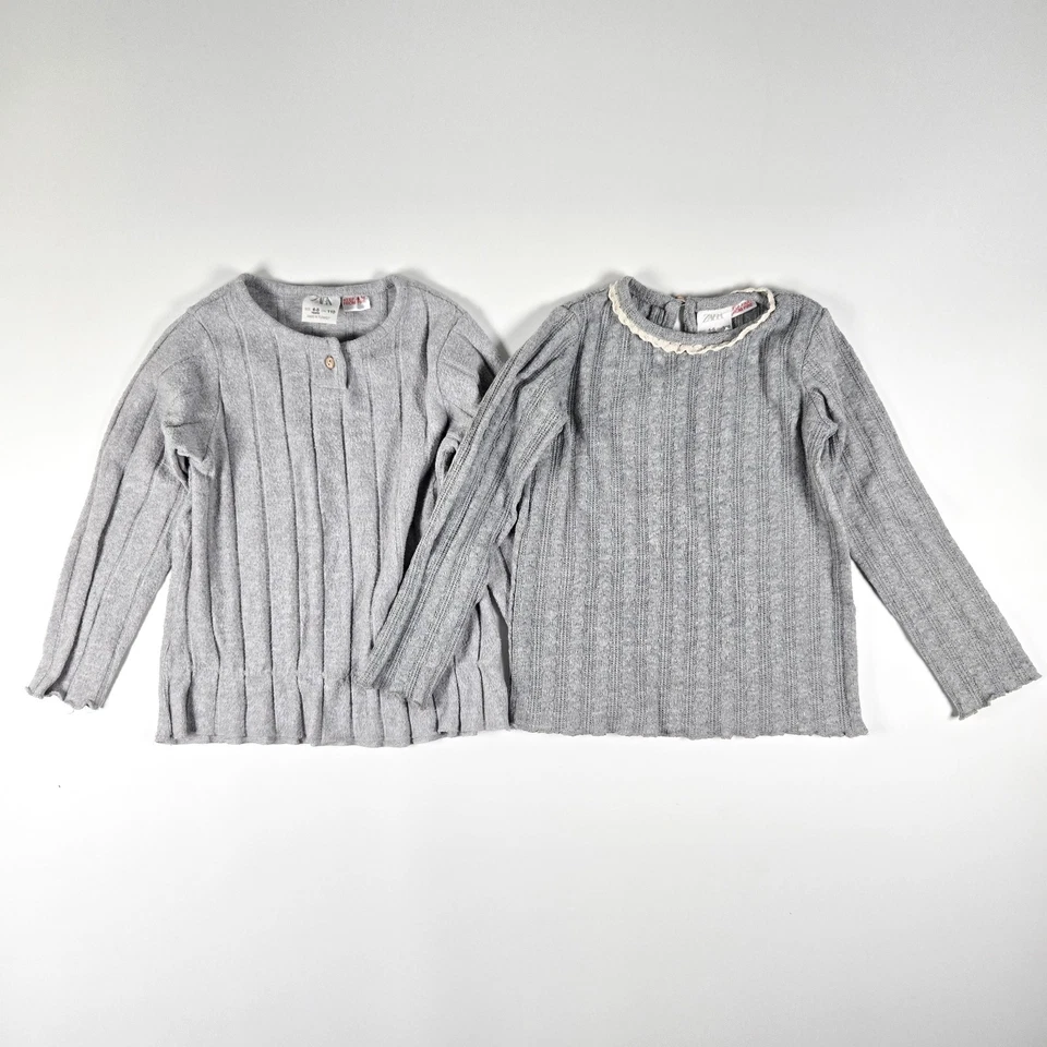 Zara Girls 4-5 Jeans Shirt Bundle Of 7 LOT Long Seeve Tank Top Casual - Image 3 of 4