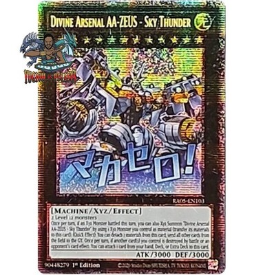 Yugioh! 1x Divine Arsenal AA-ZEUS - Sky Thunder RA05-EN103 Starlight Rare NM