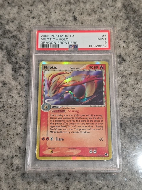 Pokemon Milotic Delta Species 5/101 EX Dragon Frontiers Holo PSA 9 2006