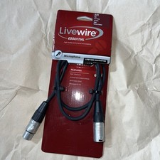 Livewire Essential Microphone Cable 3ft. Black SM3 XLR Female XLR Male