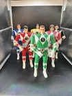 6 Vintage 1993 Mighty Morphin Power Rangers Flip Heads Figures please read ~