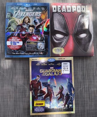 Lot Of 3 Marvel Blu-ray DVDs 