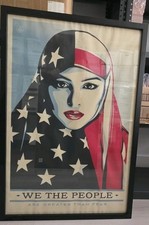Conjunto de retrato de política contemporánea impresión artística enmarcada We The People