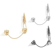 TasselRing GothRing PunkRing Tapered Nail Tip MittenRing Chain TasselRing