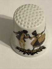 Dancing Couple Thimble Vintage Souvenir Collectible