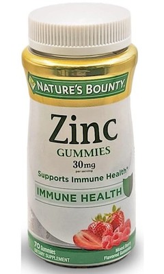 Nature's Bounty Zinc Gummy Mixed Berry Flavor Gummies Immune 70CT EXP 2/2027 A5