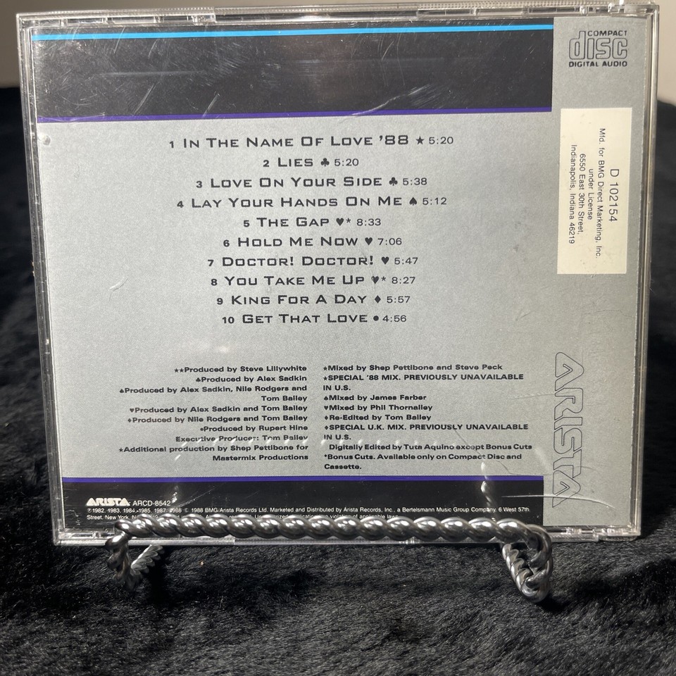 The Best of Thompson Twins Greatest Mixes by Thompson Twins (CD, Aug
