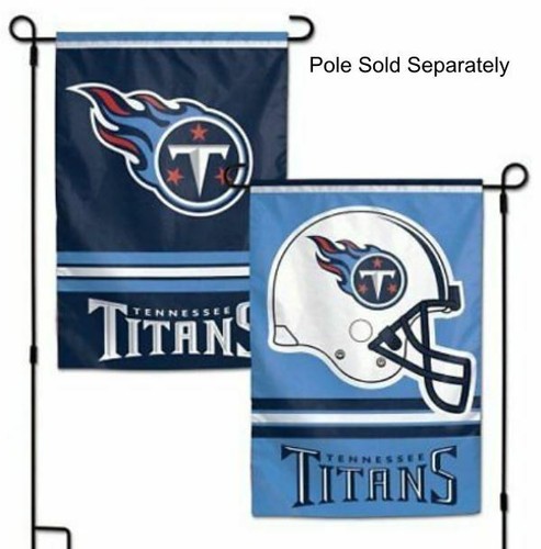 Tennessee Titans 2 Sided Double Garden Flag Outdoor Window Banner 12 x18 New. - Picture 4 of 4