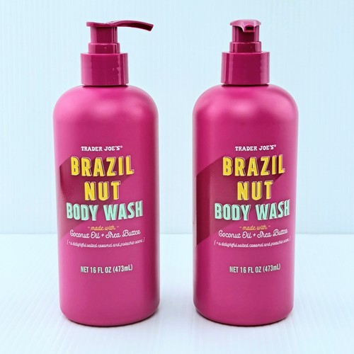 Trader Joes Brazil Nut Body Wash Lot 2 Caramel Pistachio Limited
