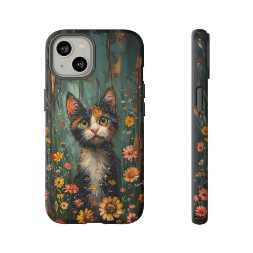 For iPhone | Samsung Galaxy | Pixel Phone Case - Calico Cat Flowers Pastel - 第 89/256 張圖片