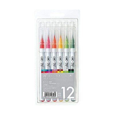 Kuretake RB-6000AT/12VA ZIG clean color real brush Calligraphy Pen JAPAN Imp JP