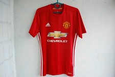 5/5 MANCHESTER UNITED 2016 2017 HOME FOOTBALL SHIRT JERSEY ADIDAS ORIGINAL sz S