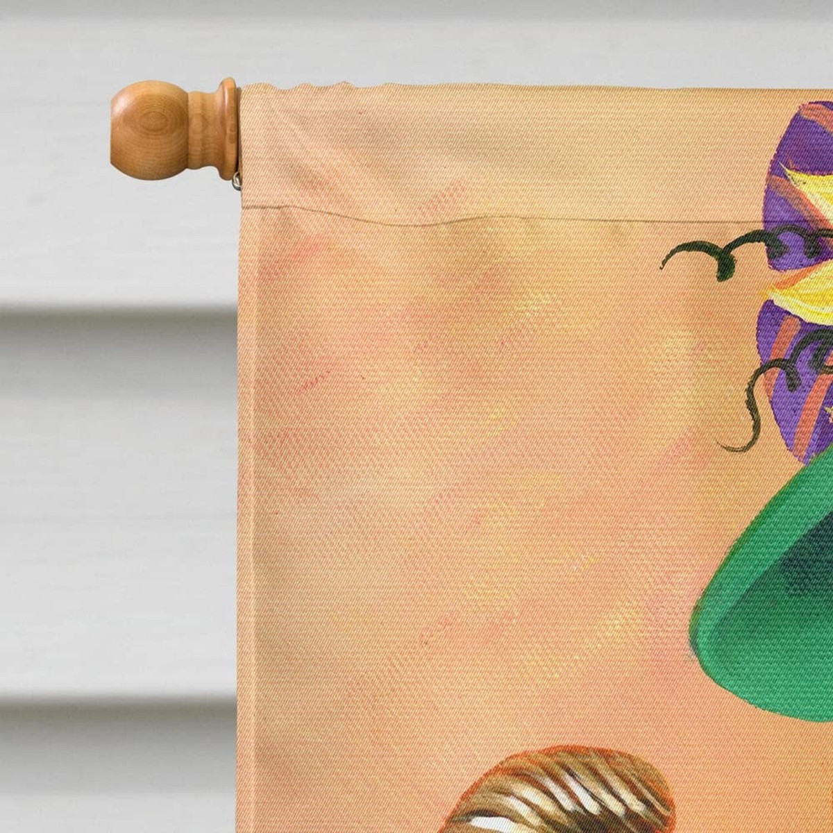 Bandiera Da Giardino Caroline's Treasures Basset Hound Autunno - 71x101 Cm, Doppia Faccia, Poliestere Resistente