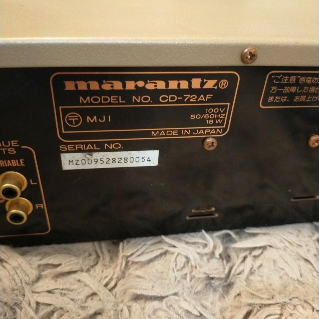 Marantz marantz CD-72a CD player | eBay