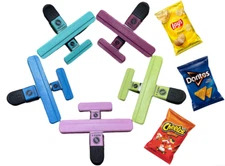 ✅SHIP NOW - 10 Pack Chip Bag Clips Snack Clips Kitchen Food Storage (5L & 5S)