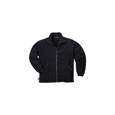 Image of Genuine Portwest Medium (M) Black Thermal Winter Aran Warehouse Work Fleece