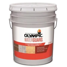 Olympic Waterguard Sealant Clear Waterproof Multi Surface Concrete Wood 5 Gallon