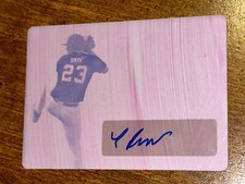 PEYTON SMITH 2020 Leaf Perfect Game MAGENTA PLATE AUTOGRAPH #1/1 DBU, TEXAS A&M