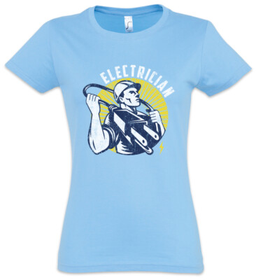 Electrician I Damen T-Shirt Electrical Engineer Worker Electricist