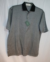 Fairway & Greene Mens Sz M Golf Polo Shirt Black White Fairway & Greene Mens Sz M Golf Polo Shirt Black White