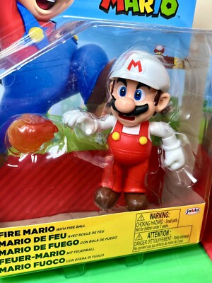 2024 JAKKS Pacific World of Nintendo Figure Bundle: FIRE MARIO