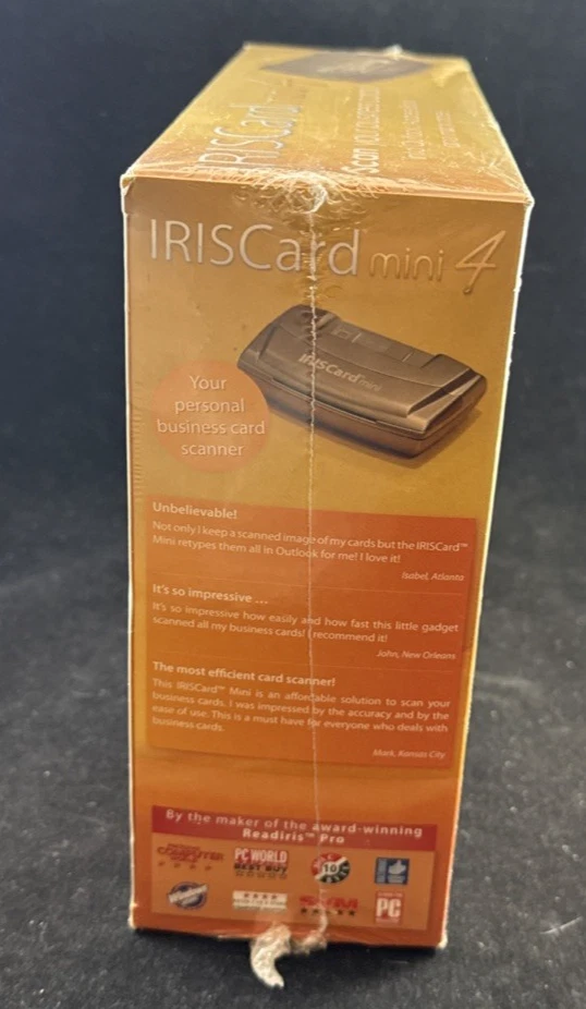 IRIS Card mini 4 -Personal Business Card Scanner, New Sealed in factory  plastic - Image 3 of 4