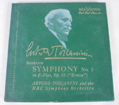 Toscanini - Beethoven Symphony 3 in E Flat RCA Victor Red Seal Set of 6 45 RPM
