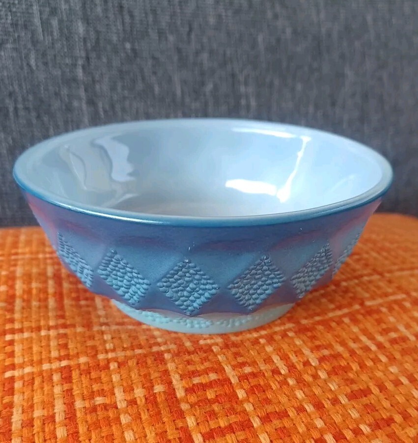 Vintage Fire King Anchor Hocking Ombré Blue 5
