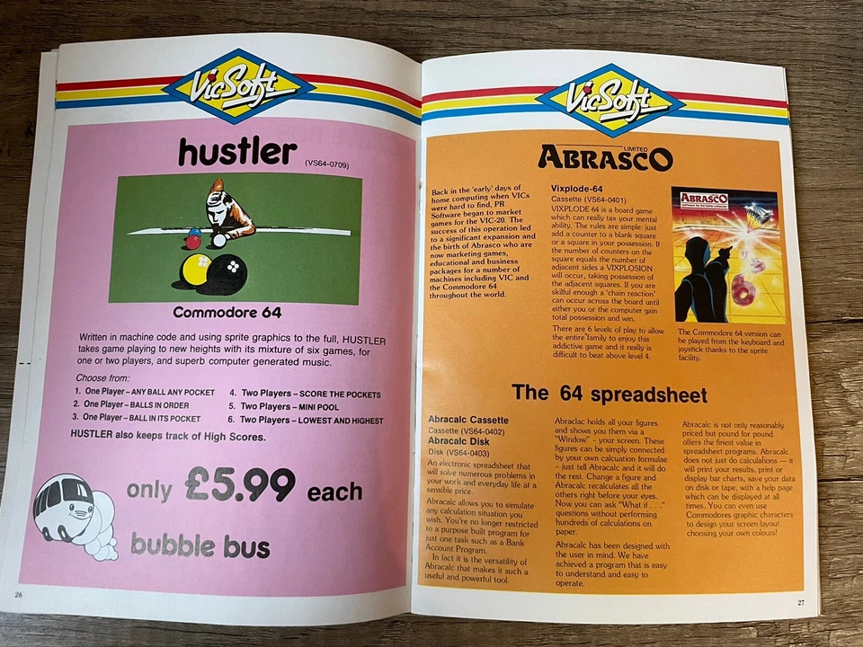 RARE PROMOTIONAL FLYER INSERT Vicsoft For The 64 Commodore 64 CBM64 CBM 64 - Image 2 of 4