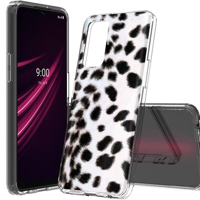 Total Guard Cover Case for T-Mobile REVVL V+ Plus 5G, Snow Leopard Skin
