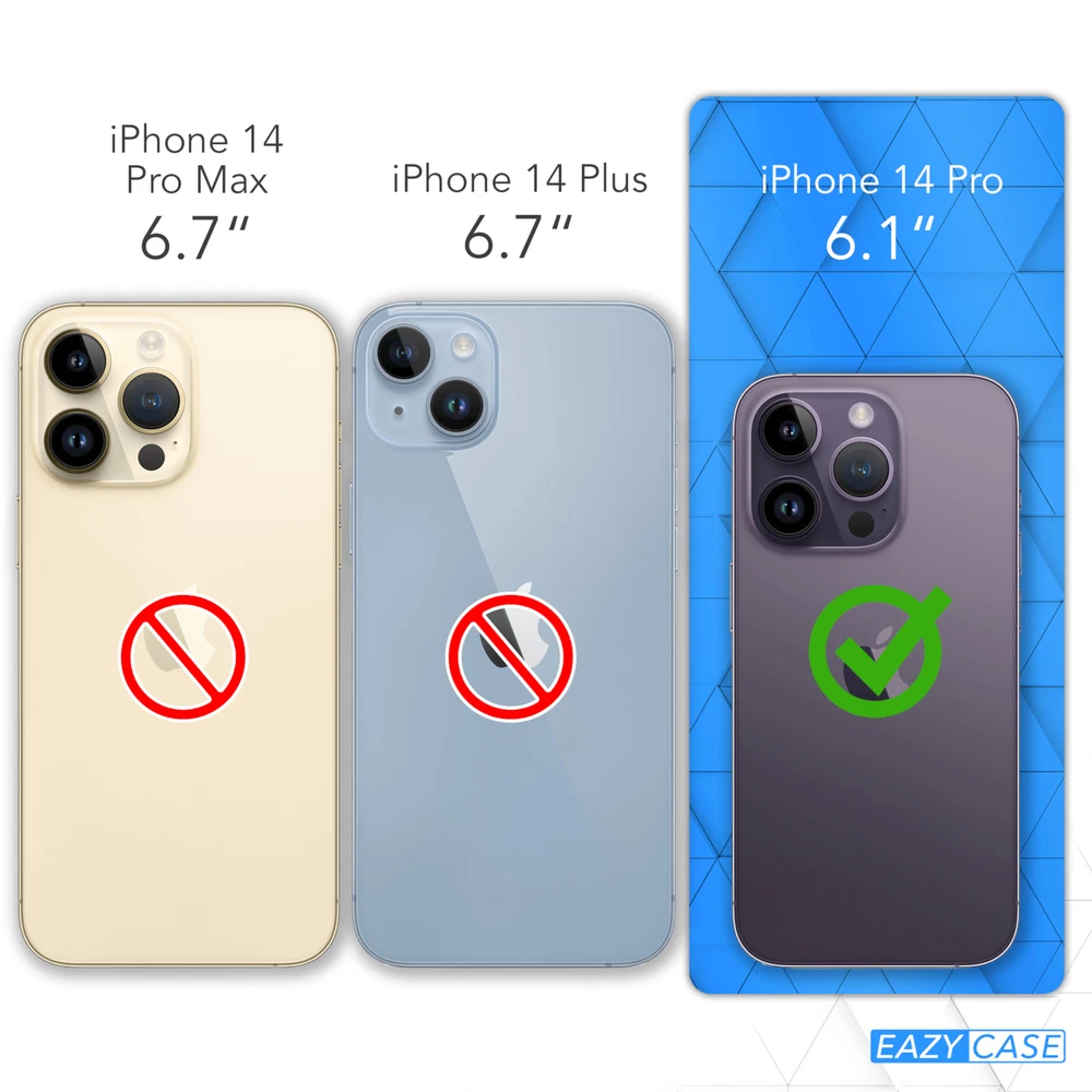 Phone Case for Apple 14 Pro Transparent Magsafe Camera Protection TPU