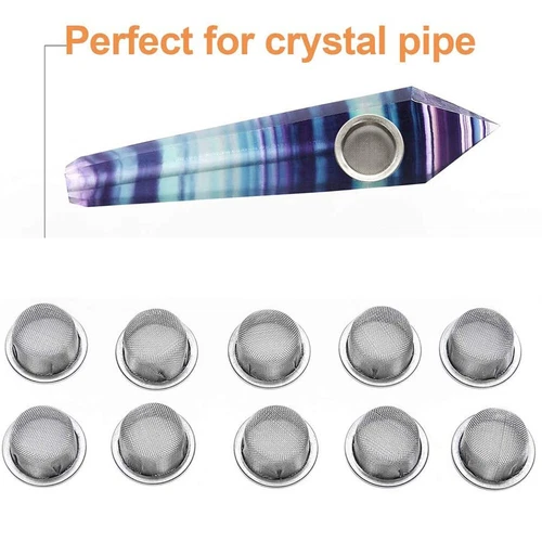 40Stück Rauchen Röhren Pfeife Shisha Bong Siebe Metall Mesh Schüssel Filter - Bild 2 von 7