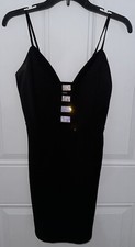 Black Windsor Dress Women’s Size Medium Short Party Dress Prom Rhinestone