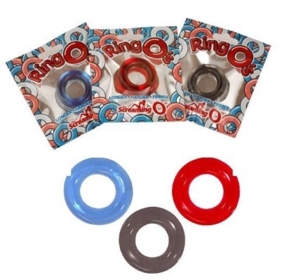 Ultimately Soft & Stretchy Non-Vibrating Adult Male Ring O 18pc Display, New