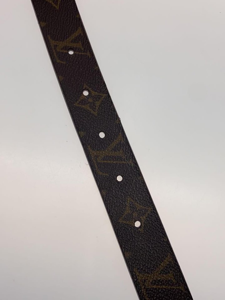 LOUIS VUITTON Belts Leather Brown All Pattern Mens Used eBay