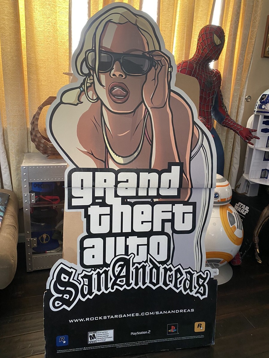 Grand Theft Auto (GTA) San Andreas Cardboard Standee Floor Store Display  Cutout